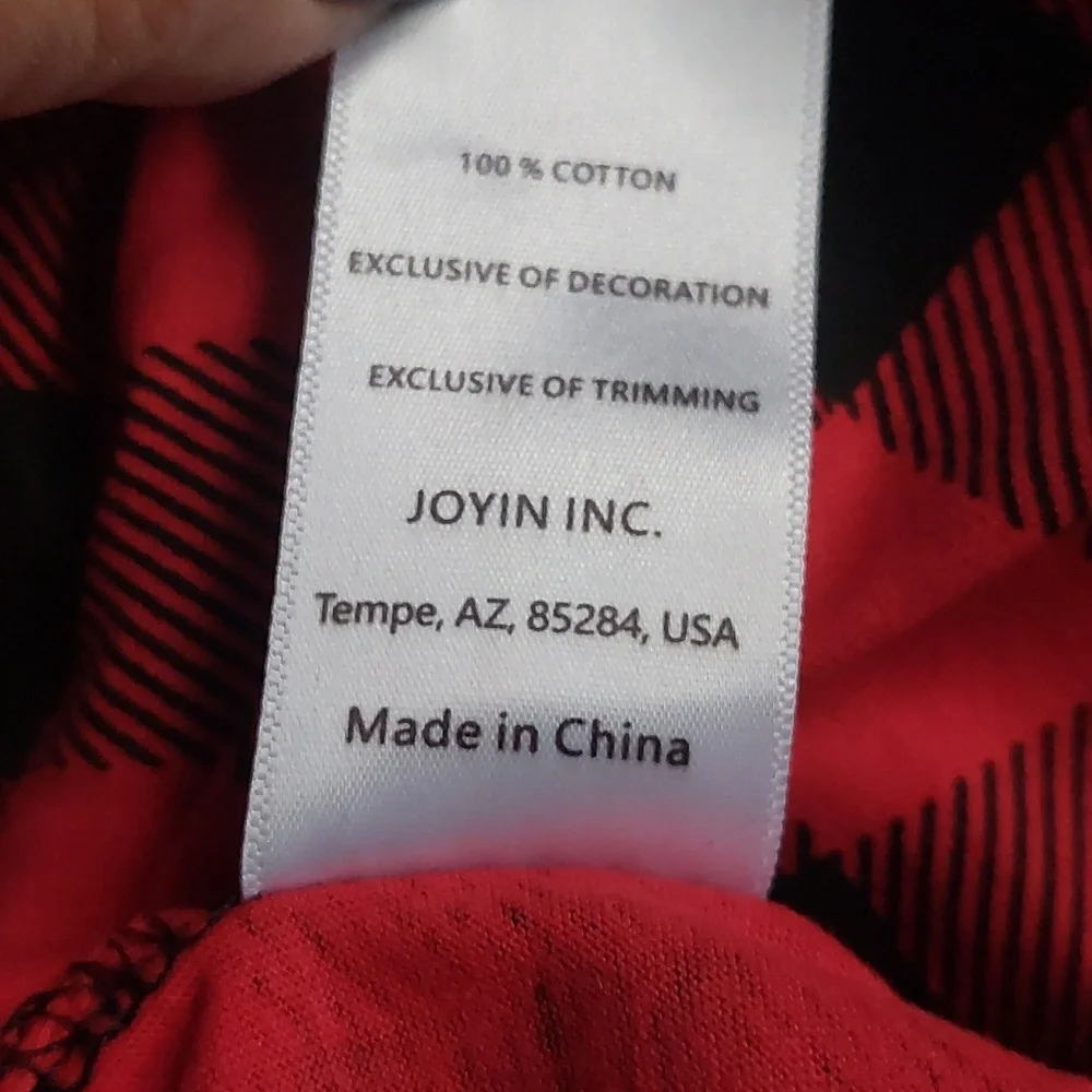Joyin merry christmas kids pajama set Red‎ size 8